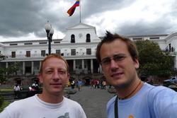 Chris and Fabian in Quito, Ecuador